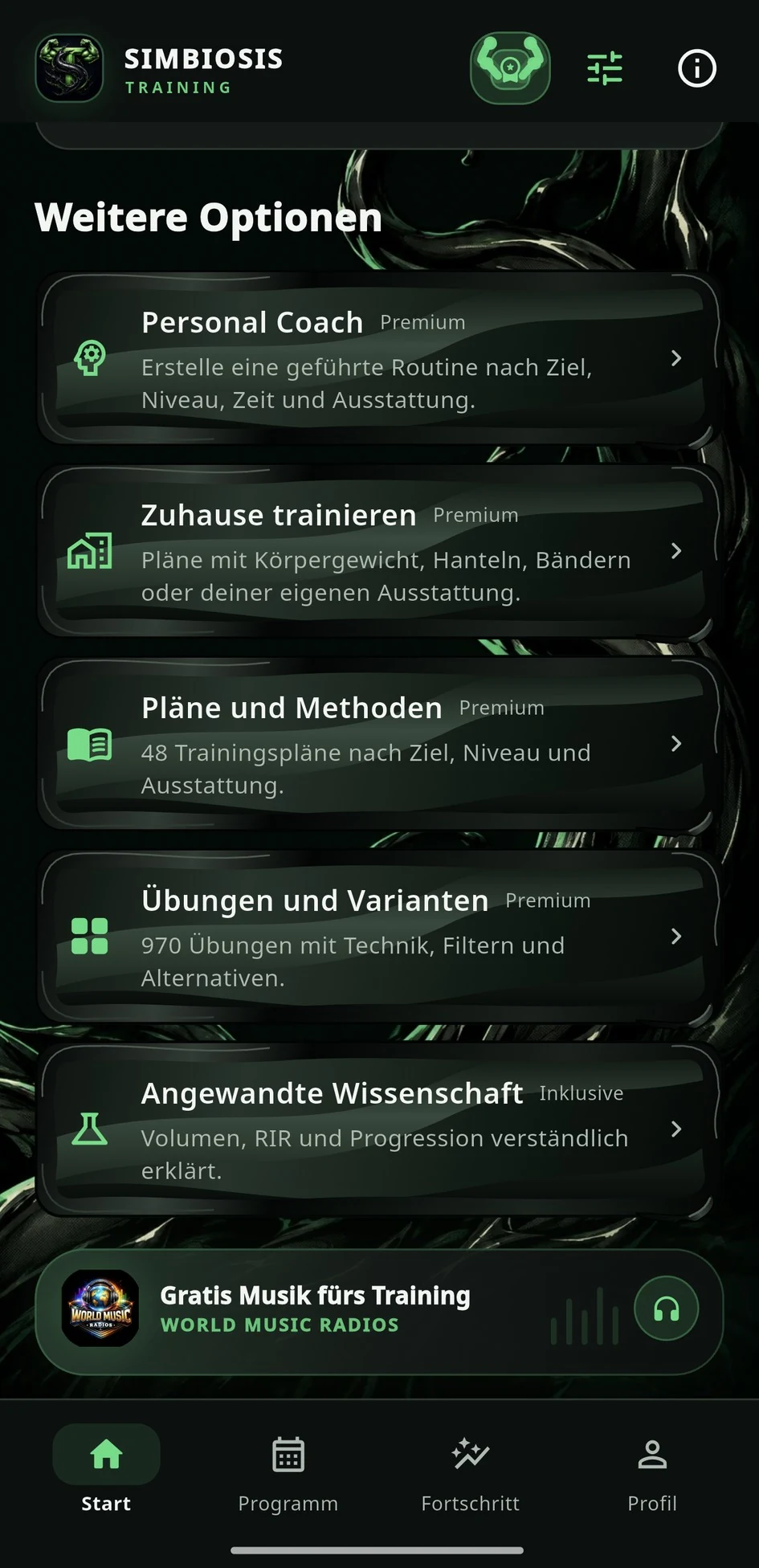 Simbiosis Training — Starte mit dem heutigen Training