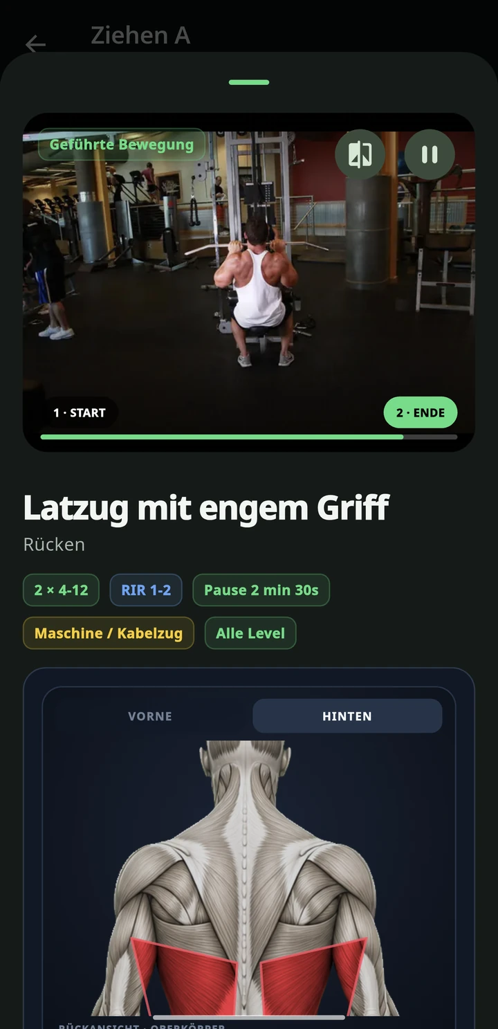 Simbiosis Training — Prüfe die Technik oder wechsle die Übung