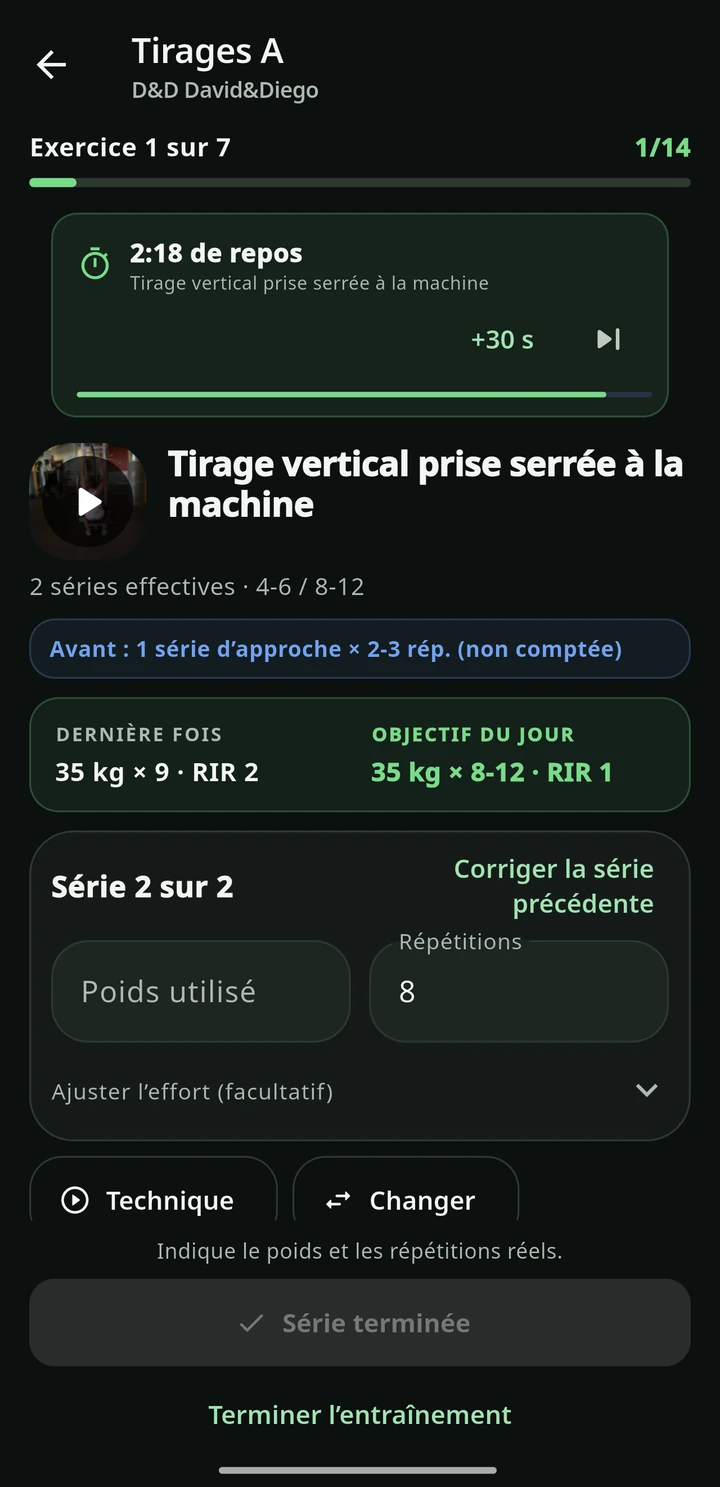 Simbiosis Training — Récupère et continue