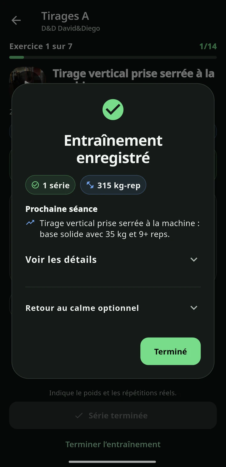 Simbiosis Training — Termine et consulte tes progrès