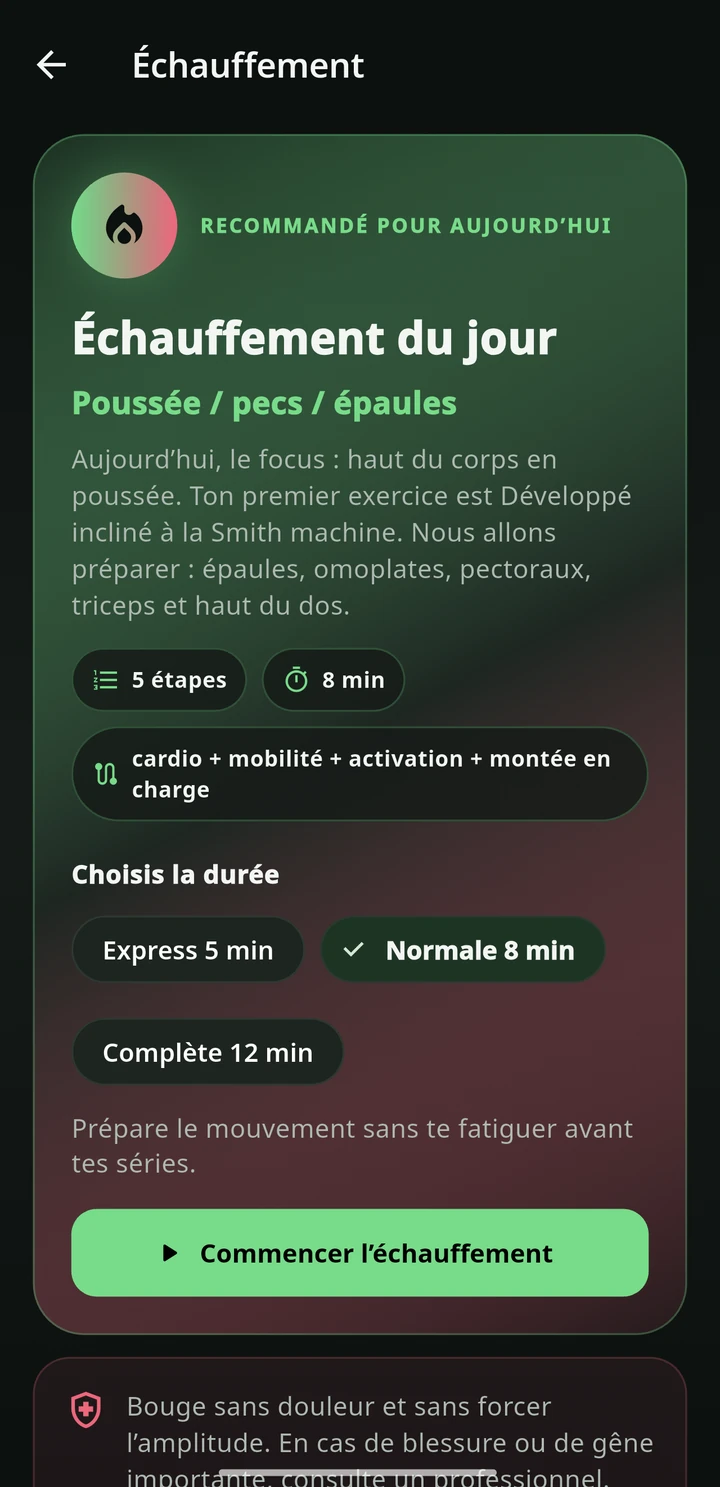 Simbiosis Training — Prépare ton corps pour la séance